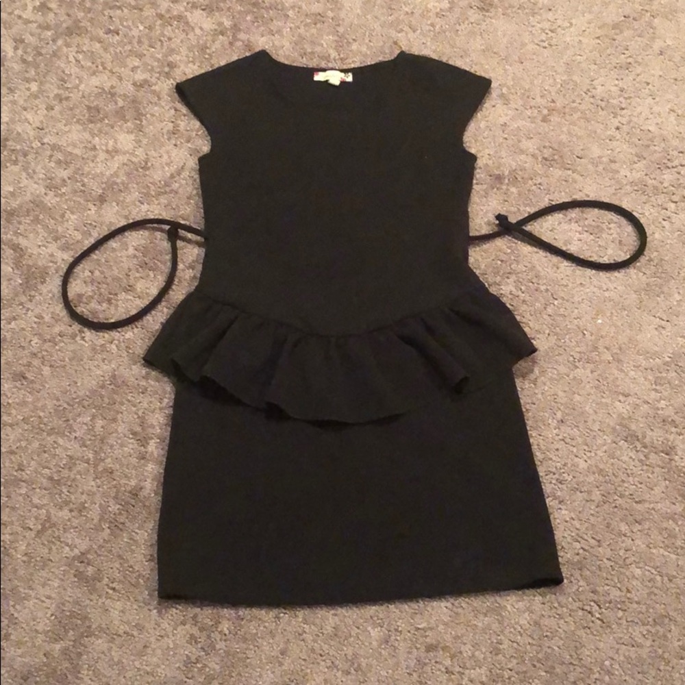 Speechless Black Peplum Mini Dress